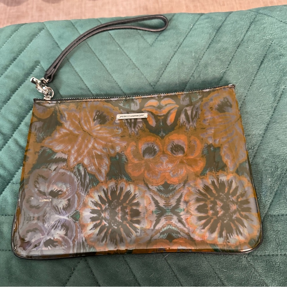 Rebecca Minkoff Multicolor Clear Floral Clutch